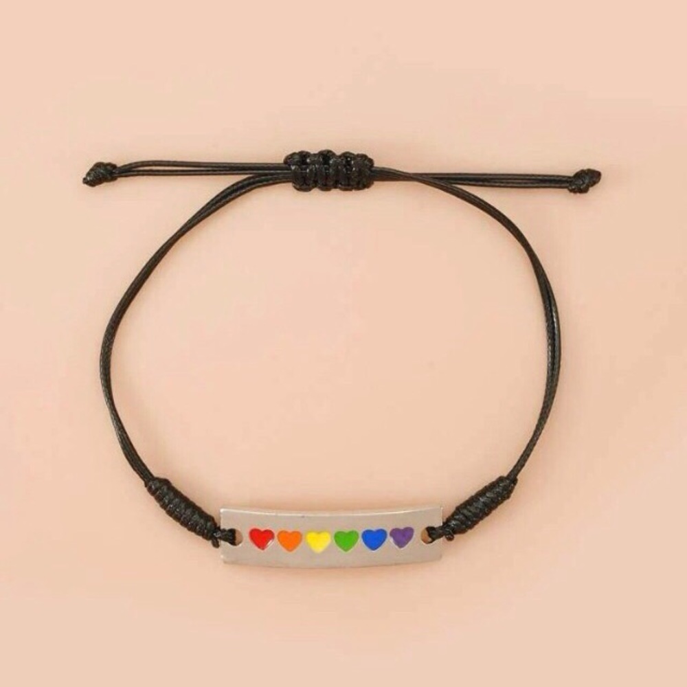 🌈PRIDE Adjustable String Bracelet NWT